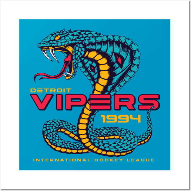 Detroit Vipers Wall Art by MindsparkCreative